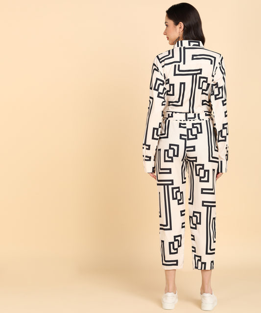 Geometric Printed Jumpsuit